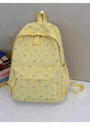 1pc Back To School Backpack Stylish Casual Backpack Fresh And Sweet Large Capacity Backpack Suitable For Daily School Very Suitable For Campus Class Photo Taking Birthday Gifts Suitable For Daily Shop