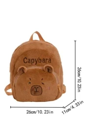 Kapibara Schoolbag Cute Girl Ultra Light Campus Backpack Burden Reduction School Fashion Travel Bag Spine Protection Backpack Back To School Season Handbag Bag