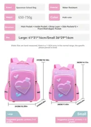 Elementary School Backpack For 1st To 6th Grade 6 12 Years Old Kids 3D Hard Shell Dual Shoulder Backpack Large Capacity Lightweight Casual Design For Boys And Girls