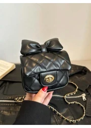 1pc Popular New Fashion Chain Diamond Embossed Shoulder Messenger Bag High Value Color Fresh Embossed Square Beautiful Fashion Shoulder Handbag Chain Small Square Bag Fashionable And Textured Fashion