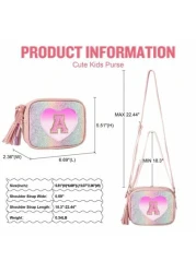 هدايا عيد ميلاد للفتاة في سن 2-10 سنوات ، حقيبة صغيرة جميلة للفتيات الصغيرات ، حقيبة يد لطفل رضيع ، حقيبة كتف بلو