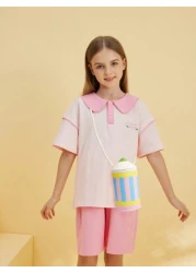 1pc Kids Girls Creative Cartoon Pencil Shaped Shoulder Crossbody Bag