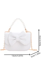 Niche Design Bow Girl New Style Cute Chic Simple Shoulder Crossbody Bag