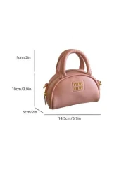 New Mini Tote Bag With Print Solid Color Ultrasmall Crossbody Bag Mini Evening Clutch Makeup Bag Key Bag Handbag