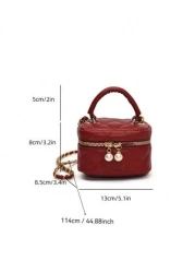Rhombus Chain Mini Crossbody Bag For Kids High Quality Fashionable Versatile Shoulder Hand Bag Spring Summer New Arrival