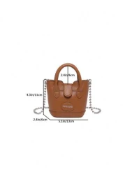 Fashion Mini PU Handbag And Shoulder Bag With Coin Purse For Girls