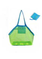 1pc Kids Summer Beach Mesh Bag Waterproof Design For Sand Toys Storage Beach Digging Tool Organizer Net Tote