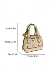 New Mini Top Handle Shell Bag Bear Shoulder Bag Fashion Versatile Clutch Purse Accessory Bag Lipstick Bag Coin Purse Small Mini Bag