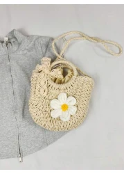 1pc Handbag Drawstring Opening And Closing This Year s Popular Handmade Sunflower Woven Bag For Girl 2025 New Ins Versatile Summer Messenger Bag Shoulder Handbag Comfortable Shoulder Strap Suitable Fo
