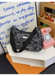 Sanrio 1pc Sanrio Cute KT Cat Girl s Armpit Bag Handbag Single Shoulder Bag Girl s Bag Niche Cartoon Hand Suitable For Summer Travel Christmas Thanksgiving Birthday Valentine s Day Party Gift Fashion