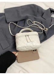 1pc Mini Rhombus Chain Strap Tote Shoulder Crossbody Bag For Girls