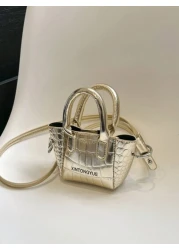 حقيبة أطفال جديدة ذات نمط حجري عالي اللمعان حقيبة كروسبودي صغيرة، حقيبة يد أميرة للفتيات