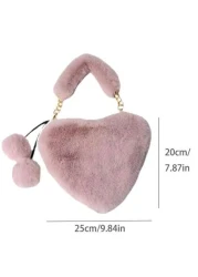 Heart Shaped Bag For Students Korean Style Can Be Held By Hand One Shoulder Or Crossbody