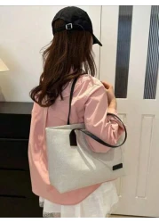 High Capacity Color Counter Tote College Class Shoulder BagSchool Bag Back To School Backpack Large Capacity Lightweight Portable Suitable For Teen Girls Women College Students Perfect For Back To Sch