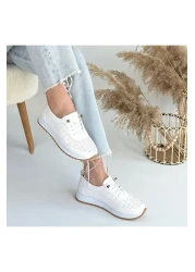 TUGERDİ Ht Freedom White Orthopedic Heel Special Production Thermo Sole Women's Sports Shoes Against Spurs Tgy239