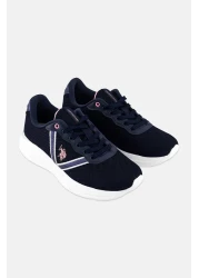 U.S. Polo Assn. Women Lace Up Brand Logo Casual Shoes, Navy