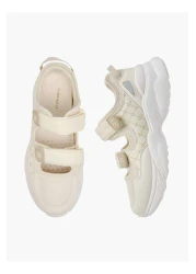 Flora Bella by Shoexpress Flora Bella Monogram Print Sneakers with Hook and Loop Closure