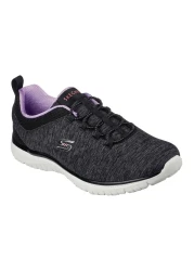 Skechers Purple Black Walking Shoes - 104410 -Bkpr
