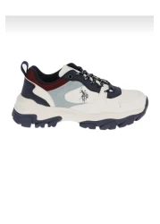 U.S. Polo Assn. Women's White Tracky Casual Sneakers