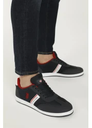 U.S. Polo Assn. حذاء رياضي رجالي من Kares 2fx باللون الأزرق الداكن