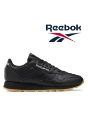 Reebok Gy0954 Model - Unisex Black Classic Leather Casual Shoes, Rubber Sole