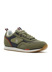 U.S. Polo Assn. Men's Khaki Low-Top Sneakers - Lightweight Timeless Lace-Up Style, Ideal for Casual Outings