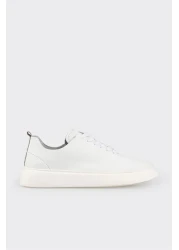 Elle White Leather Men's Sports Shoes