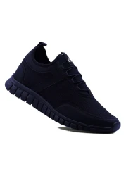 SadiasSpyder أزرق داكن - حذاء رجالي كاجوال مريح بدون أربطة