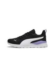 Puma Anzarun Lite Sneaker Black Purple Walking Shoes