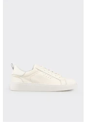 Elle Ecru Leather Men's Sneakers