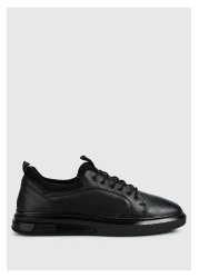 Provoq Men's Sneakers - Black Leather