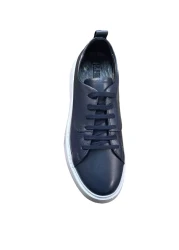 Greyybull Shoes Navy Blue Leather Sneaker Men's Shoes