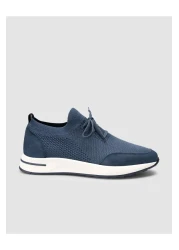 Cabani Knitwear Blue Lace-Up Men's Sports Shoes