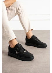 L.A Polo Thick Sole Black Men's Snekaer