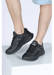 Jump 26636 حذاء رياضي صيفي رجالي أسود مريح للمشي والجري