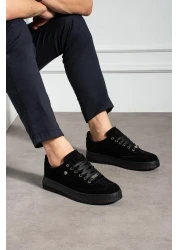 L.A Polo Suede Black Color Men's Sneaker