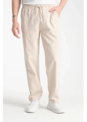 Klothy Kety Men's Comfortable Linen Look Trousers