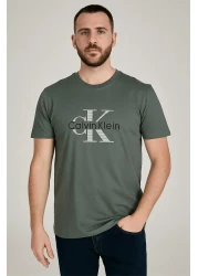 Calvin Crew Neck Tshirt Green Calvinklein