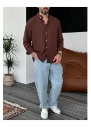 BYBASICMAN Brown Basic Shirt G-5138