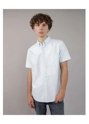 American Eagle Ae Short-sleeve Slim Fit Button-up Shirt