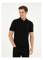 U.S. Polo Assn. U.S. Polo Assn.Black Men's Slim Fit T-shirt GTP04IY024 DMLS