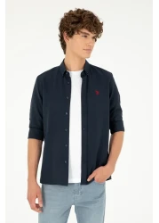U.S. Polo Assn. Navy Blue Long Sleeve Men's Shirt -50288629-VR033