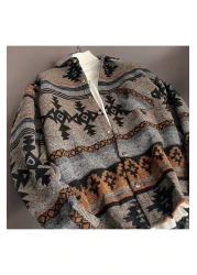 Hazhers Men's Shirt Collar Oversize Cotton Winter Shirt