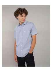 American Eagle قميص Ae Slim Fit بأكمام قصيرة وأزرار