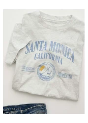 American Eagle Ae Boxy Destination Graphic T-shirt