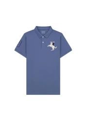 Giordano Men's Slim Fit Cotton Short Sleeve Napoleon Polo