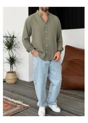 BYBASICMAN Khaki Basic Shirt G-5138