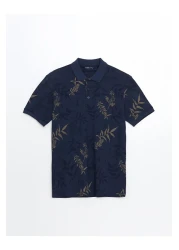 LC Waikiki LCWAIKIKI Classic Polo Collar Short Sleeve Patterned Pique Men's T-Shirt