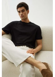 H&M Regular Fit Textured T-shirt