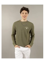 American Eagle Ae Logo Graphic Theraml T-Shirt - Long Sleeve U-1182-3132